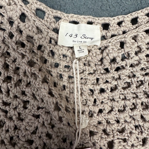 1.4.3. Story by Line Up Crochet Lace Tank Top - Beige - Picture 3 of 8